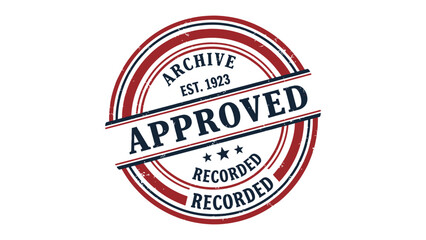 Vintage Archive Seal: A classic archive seal, its design speaks volumes of time-honored reliability, and trusted authority, serving as a stamp of approval for your most valuable documents.  © Abu