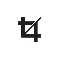 Crop icon silhouette vector design art illustration.