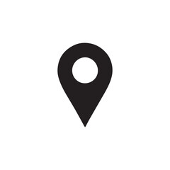 Location marker icon silhouette vector design art illustration