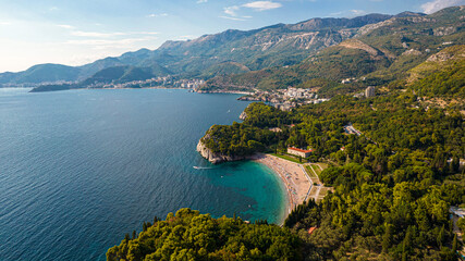 Montenegro Adriatic Coast Aerial Views