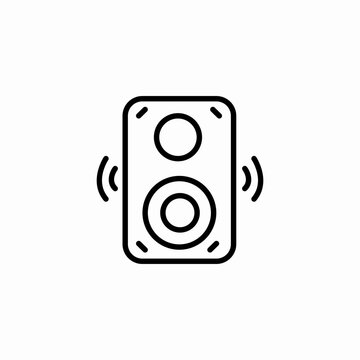 audio speaker music icon sign vector