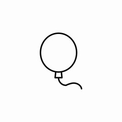 floating party balloon icon sign vector