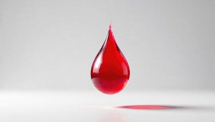 Obraz premium Single Red Blood Drop