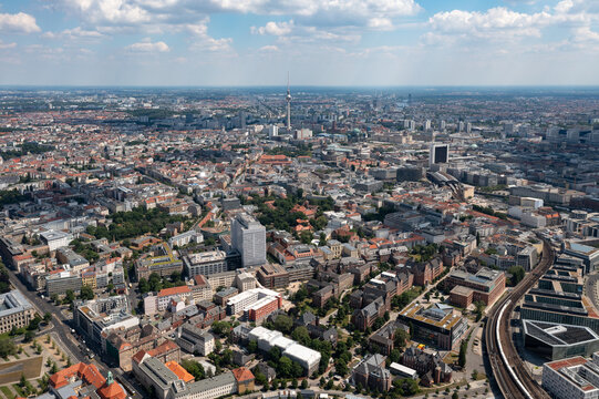 Berlin skyline in the day. Germany