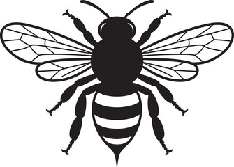 Fototapeta premium bee silhouette flying insect