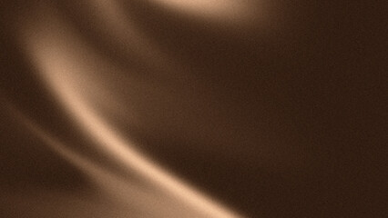 Luxury Brown Abstract Background with Wavy Satin Fabric Texture