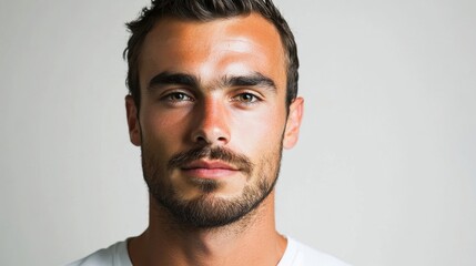 Obraz premium Handsome Man Portrait Confident Gaze.