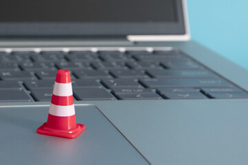 warning under construction , website under maintenance , troubleshooting and fixing