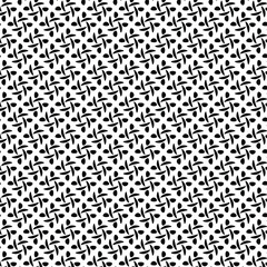 Black and white vector seamless pattern with small diamonds , star shapes ,rhombuses .Abstract black and white geometric texture .Simple minimal wide repeat background .