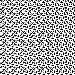 Black and white vector seamless pattern with small diamonds , star shapes ,rhombuses .Abstract black and white geometric texture .Simple minimal wide repeat background .