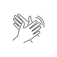 Obraz premium Two hands clapping together in a gesture of applause or celebration.