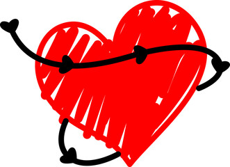 red heart with arrow