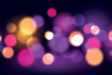 Abstract colorful Christmas lights background with glowing bokeh and festive holiday atmosphere.