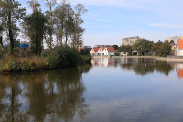 Obraz premium Blick in das Zentrum von Zandvoort in Nordholland 