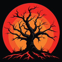 A striking image featuring a dynamic red curved shape against a solid black background