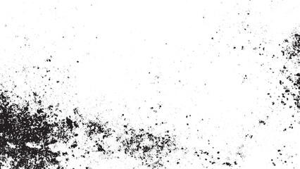 Obraz premium Abstract black and white grunge overlay design. Urban halftone grunge texture isolated on white. 