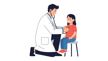 Healthcare checkup: A caring practitioner examines a patient during a medical consultation in a clinical environment. Capturing health care and medical treatment