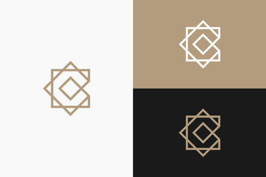 BC CB Monogram Geometric Logo