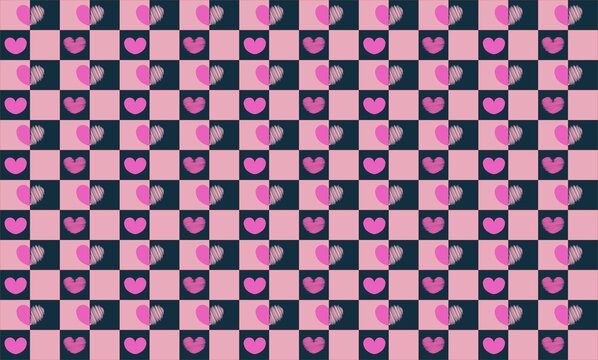 Beautiful heart pattern for wallpaper, valentine-themed design