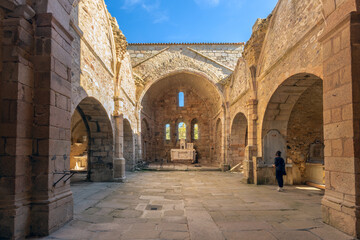 Fototapeta premium Remainings of the church in during world war 2 destroyed village Oradour-sur-Glane in France 