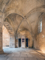Obraz premium Remainings of the church in during world war 2 destroyed village Oradour-sur-Glane in France 