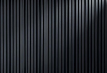 Fototapeta premium Deep charcoal grey and black vertical stripes, subtle texture, fabric, moody