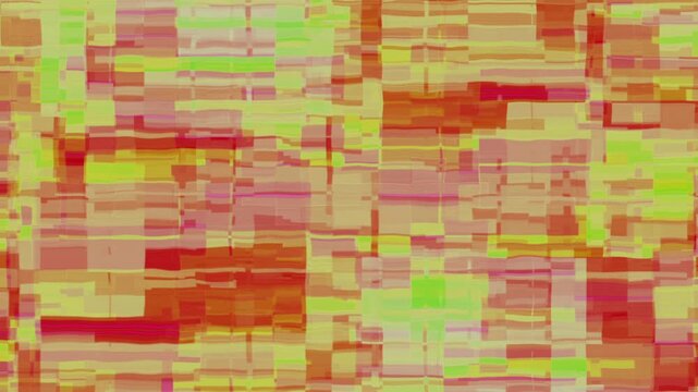 Warm Failure Glitch Transition, Dynamic abstract glitch with bright pink red orange and yellow colors suitable as video background and ambience ideal for summer vibe