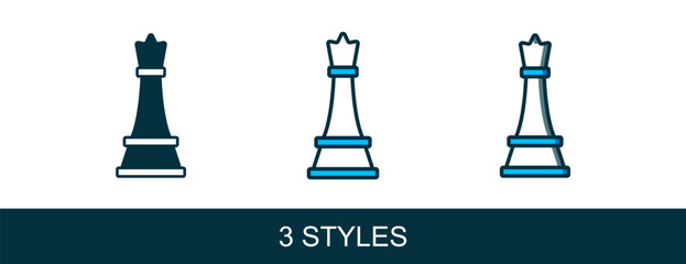 Filled outline Chess icon isolated on white background. Business strategy. Game, management, finance. Vector © Iryna