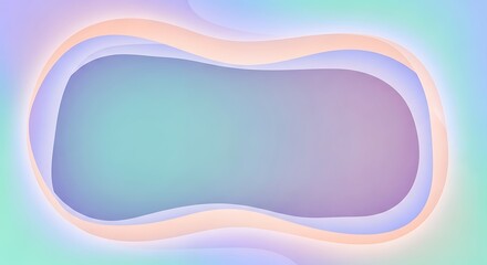 Dreamy pastel hues and smooth shapes create a calming gradient effect