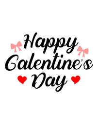 Fototapeta premium Galentine's Day valentine typography text on plain white transparent isolated background for card, shirt, hoodie, sweatshirt, apparel, tag, mug, icon, poster or badge