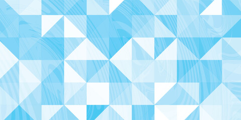 Fototapeta premium Blue background of triangular elements of varying transparency. Vector illustration. Abstract pattern.