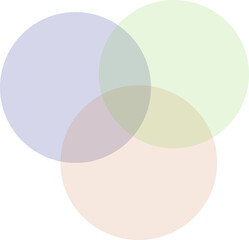 Over Lapping Colourful Circles diagrams illustration art