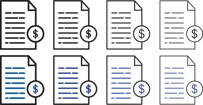 「Invoice Icons」の写真素材 | 474,282件の無料イラスト画像 | Adobe Stock