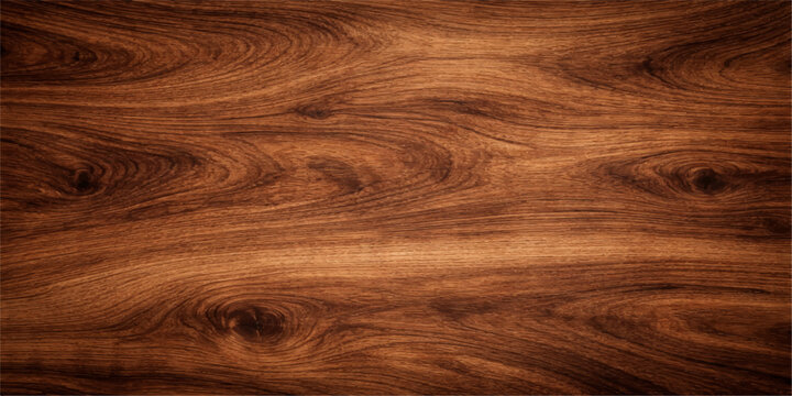Natural dark brown oak wood texture background featuring a seamless grain pattern on a polished hardwood plank surface for organic timber flooring design
