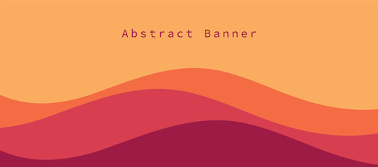 Abstract layered wave background illustration