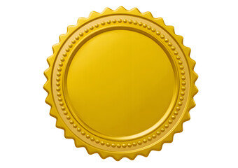 gold seal with ribbon