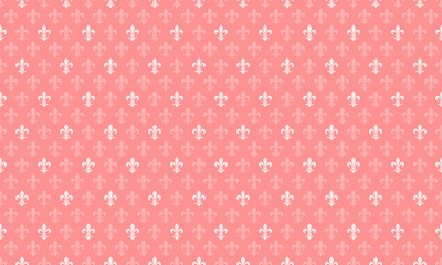 Elegant blush pink seamless pattern featuring delicate fleurdelis motifs.  Perfect for feminine designs, website backgrounds, or textile prints.
