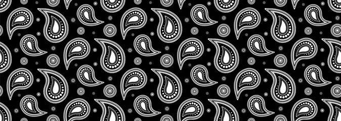 Festive ornament on paisley classic. Sketching bohemian on wallpaper repeat. Western damask at seamless stroke.