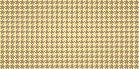 Fototapeta premium Elegant houndstooth pattern in muted beige and brown tones. Perfect for textile design, fashion, website backgrounds, or adding a touch of classic sophistication to your projects.