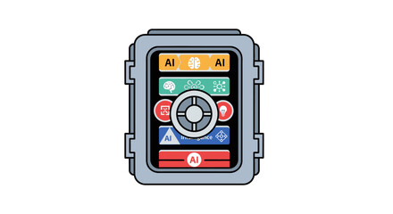 Fototapeta premium Smart Watch Face Display Screen.