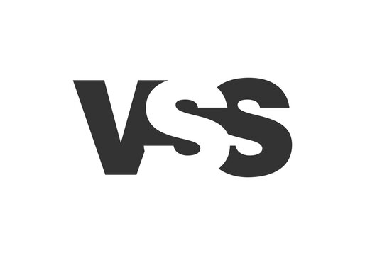 VSS logo design. Initial letter V S S bold font style for tech startups, consulting, corporate branding. Creative company name, headlines typography identity, trendy logotype.