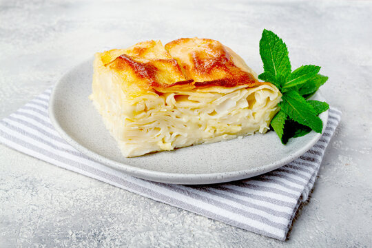 achma, khachapuri, traditional Georgian dish, homemade, no people,