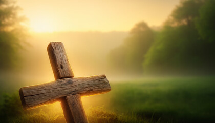 In Your Presence, I Find Peace &ndash; Green Background with Sunrise Hope and Renewal