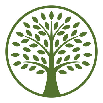 Eco Tree Logo in Circular Shape