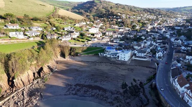 Aerial view of Combe Martin Devon
