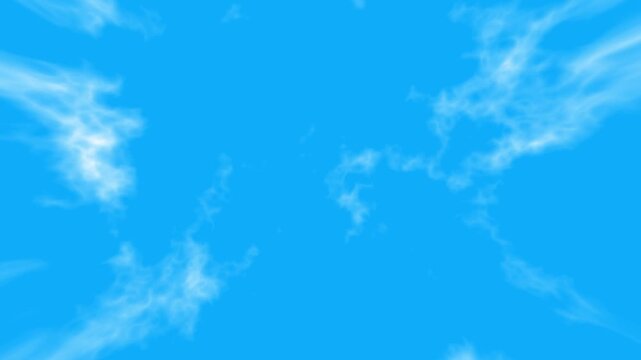 beautiful blue sky with clouds on bright sunny day for abstract background.4k video