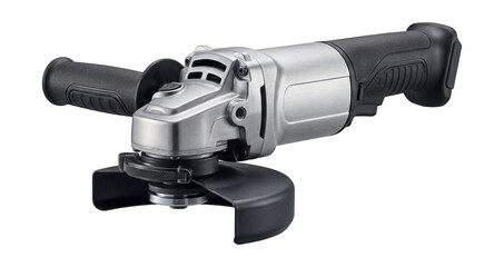 Angle grinder with a guard adjustment feature.