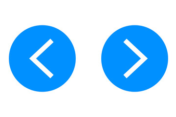 blue left and right arrow button icons navigation previous next direction control symbol png transparent background © Photix Studio