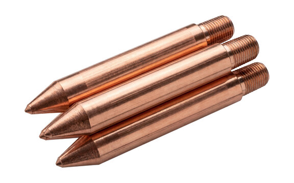 Heavy-duty grounding rods.