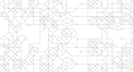 Obraz premium A blurry black and white blueprint or technical drawing of an unknown structure or machine with various lines and shapes